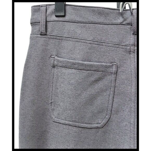 NWT 41 Hawthorn Straight Fixed Waist Canopy Ponte Pants Grey Gray 10 NEW - Picture 4 of 9